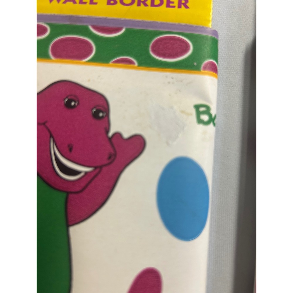 Vintage 1993 Barney the Dinosaur Wall Border Borden 2 Rolls 5 Yards Each WFP91 - Picture 6 of 6